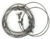 5 Pairs of 35mm Gunmetal Plated Earring Hoops